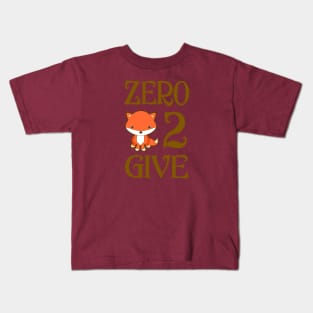 Zero Fox 2 Give No More Stress Kids T-Shirt